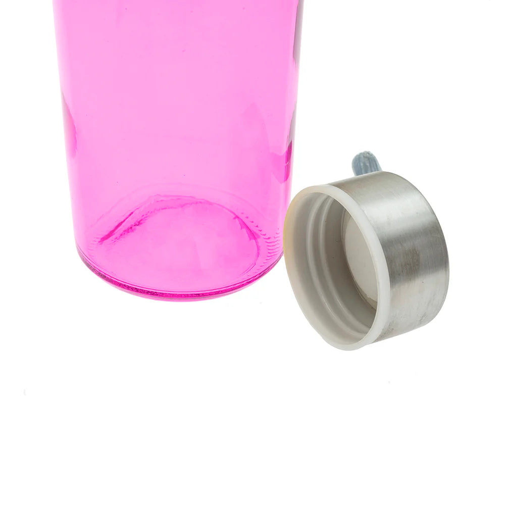 Botella Vidrio 500 Ml Rosa
