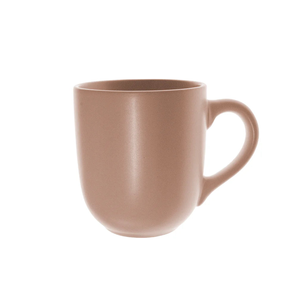 Taza gres rosa