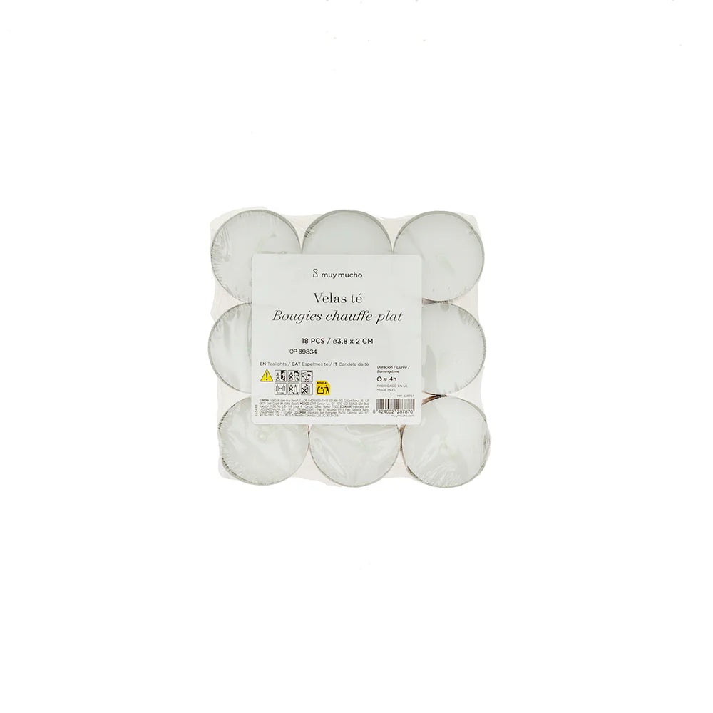 Velas de té set 18