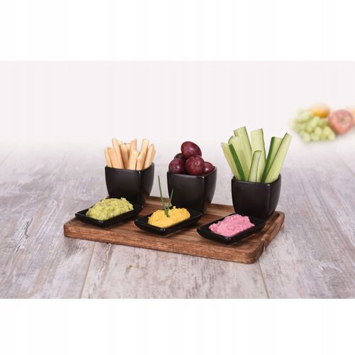 Entremeses de cerámica de 6 plazas con base 3