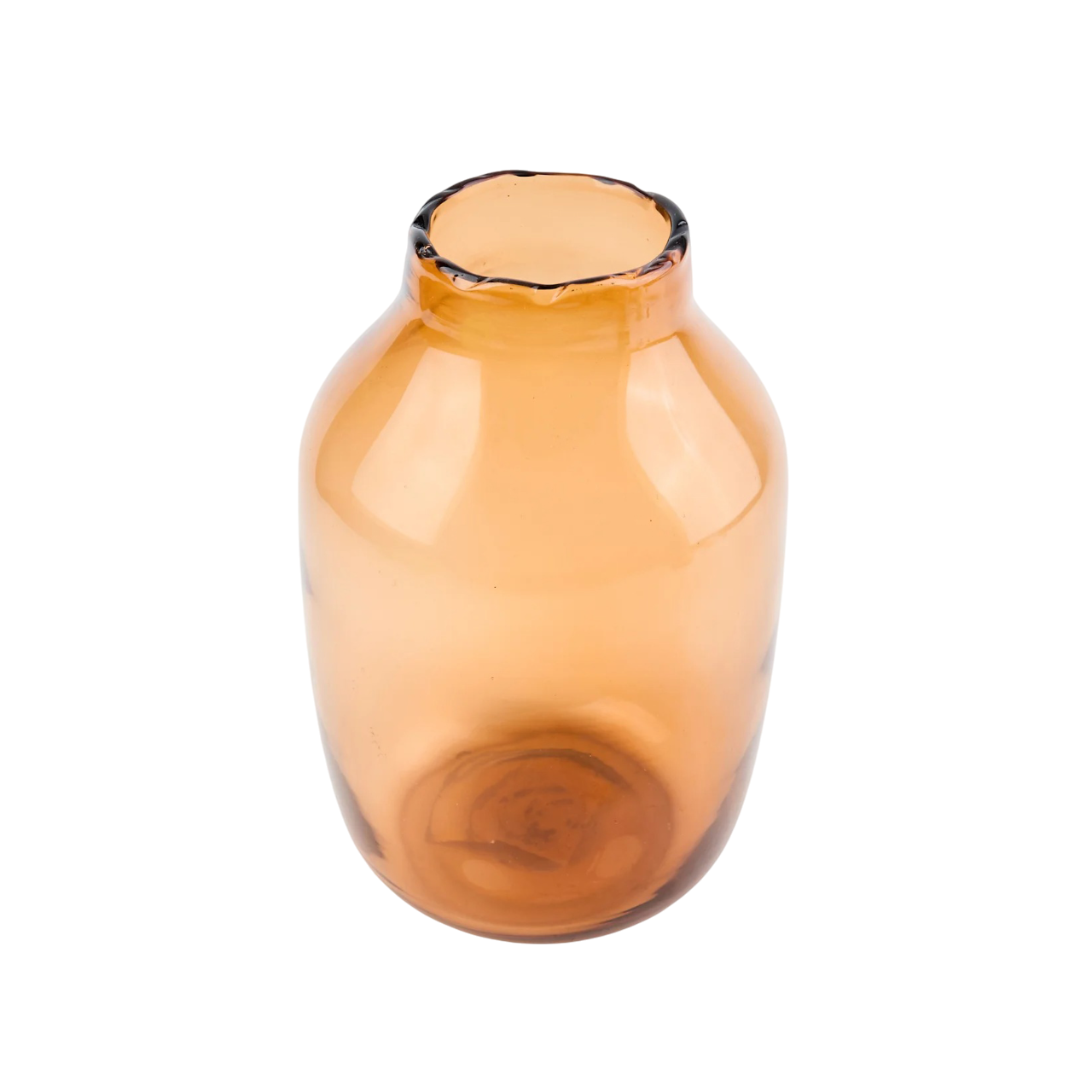 Jarrón de cristal marrón 2