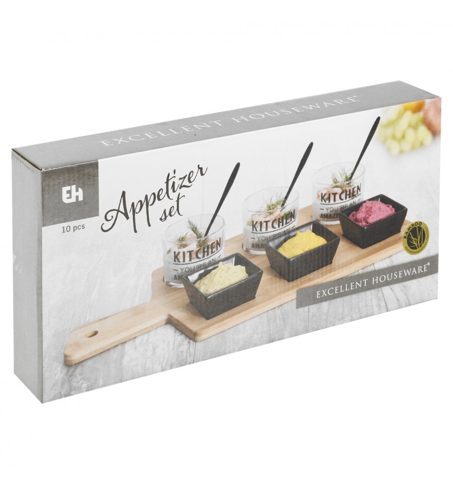 Juego de 10 piezas para servir aperitivos 2