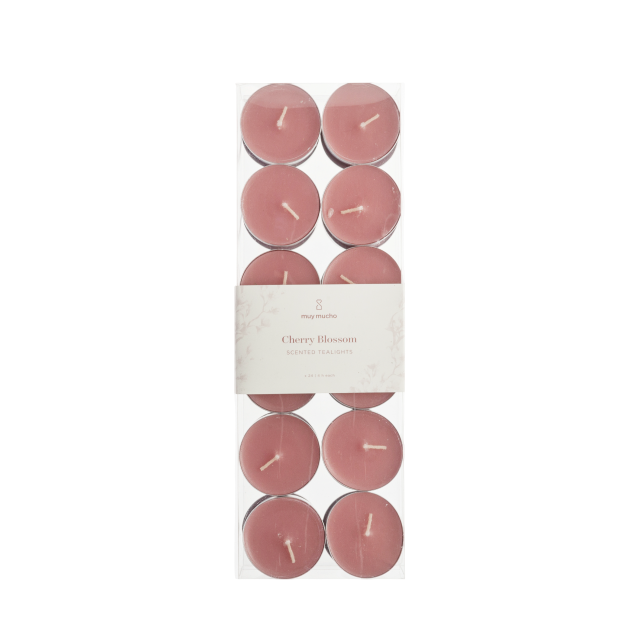 Pack 24 velas té Cherry Blossom