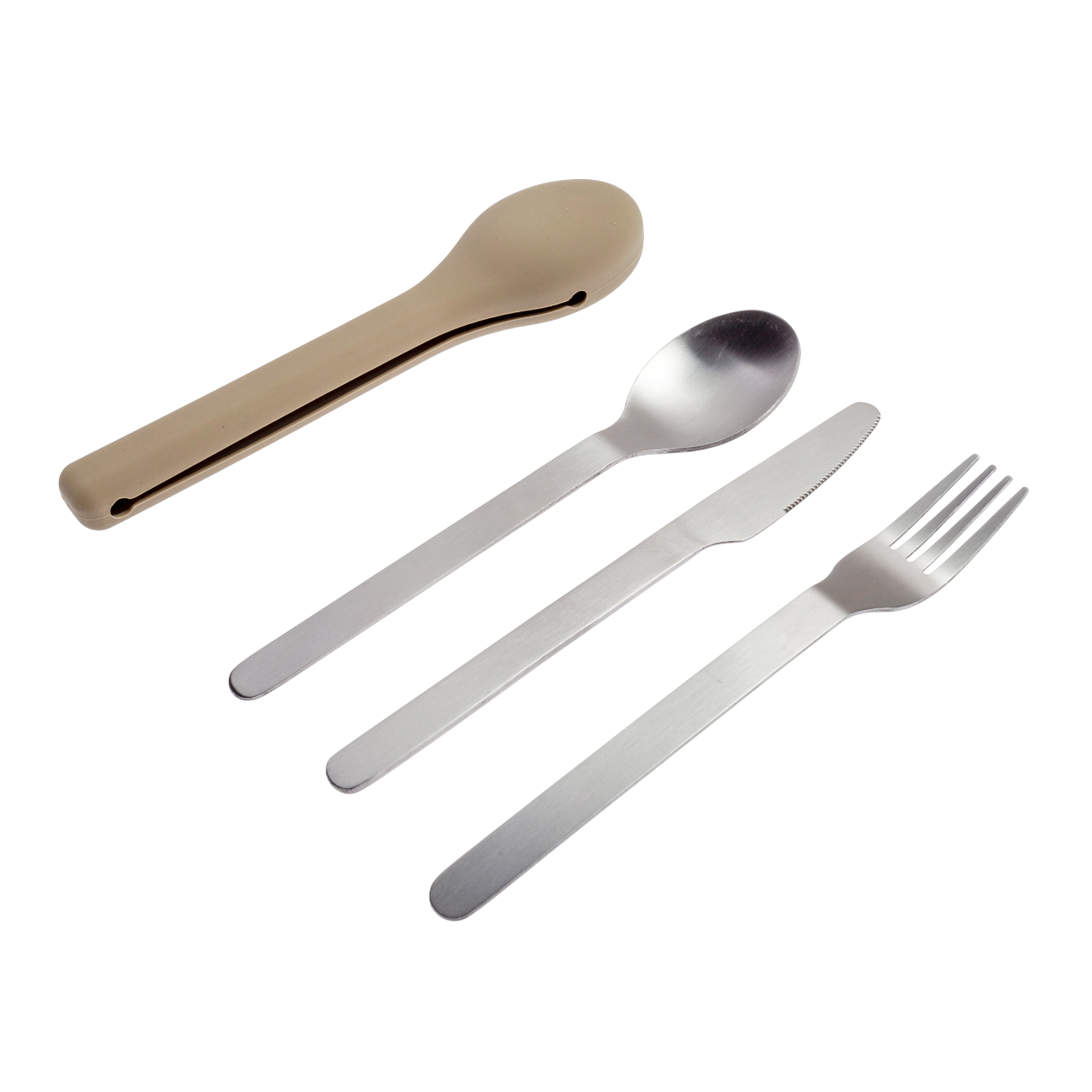 Pack de 3 cubiertos de acero to go 1