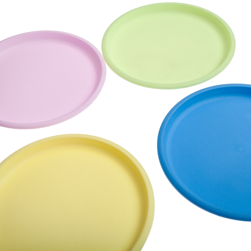 Pack de 4 platos lunch detalle