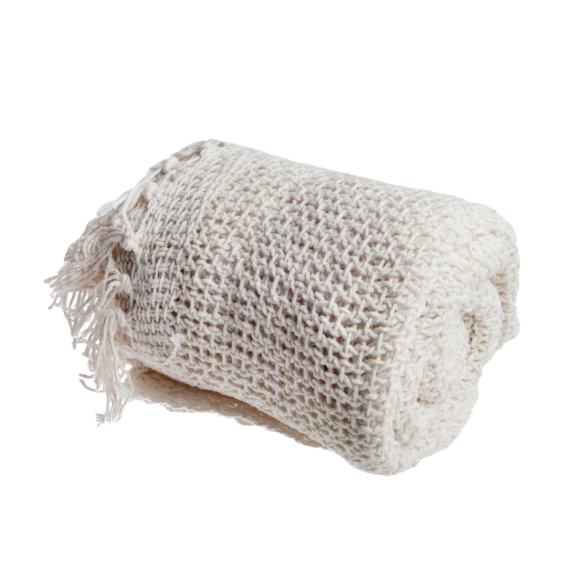 Plaid de algodón calado