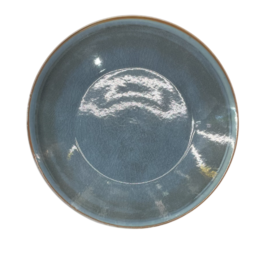 Plato llano Aqua Blue