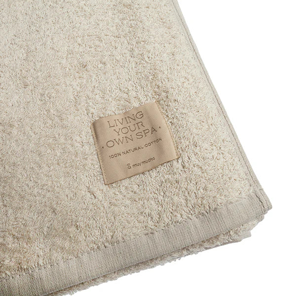 Toalla baño "Living your own spa" detalle