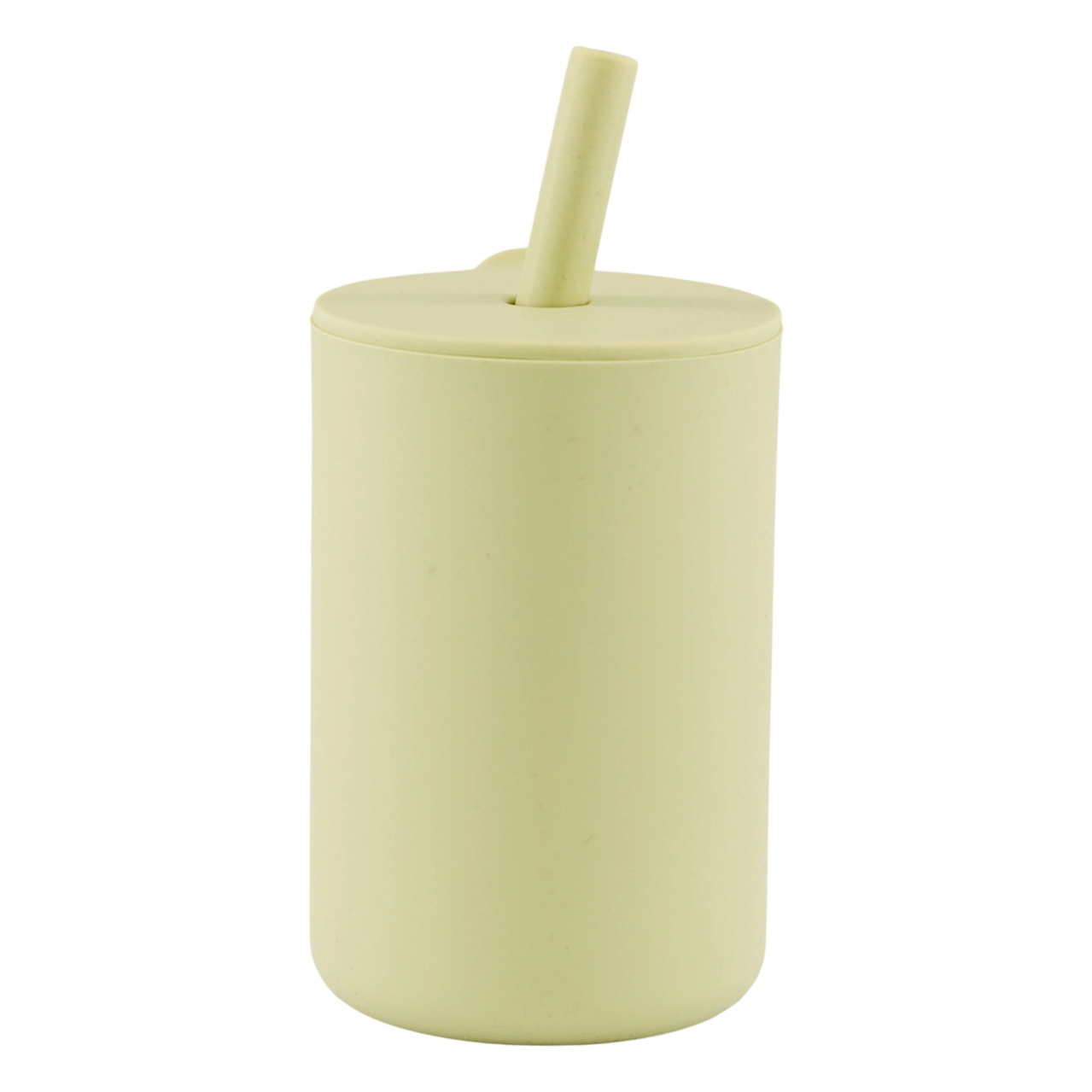 Vaso con tapa y pajita verde salvia 3