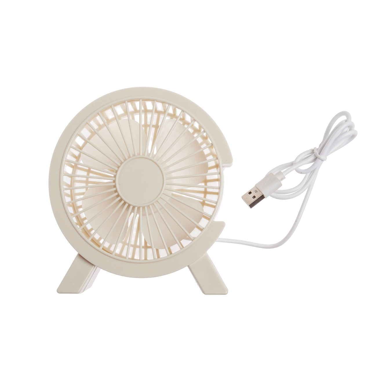 Ventilador de mesa verde blanco