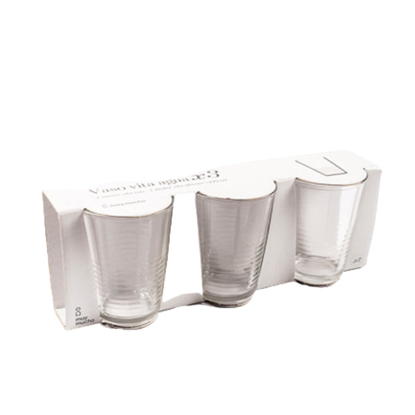 Pack Vaso Vita Agua X3 11x7.5 Cm 270 Ml