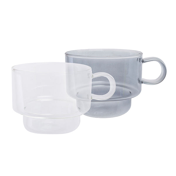 Pack 2 tazas borosilicato