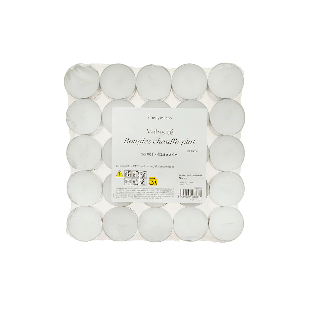 Velas de té set 50