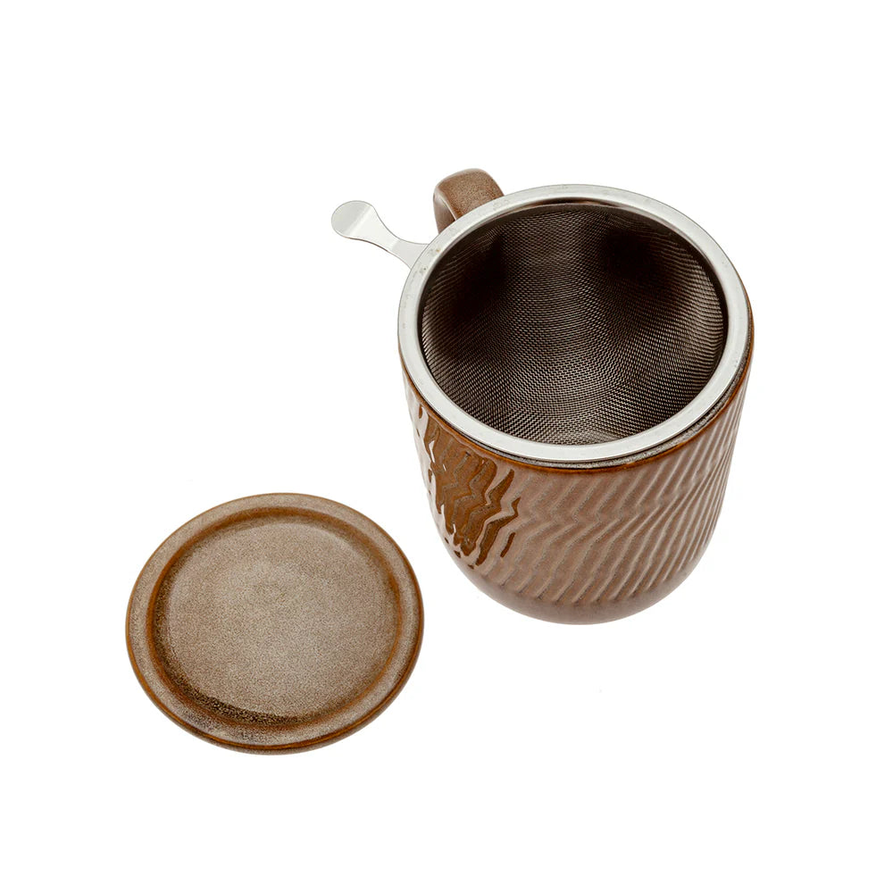 Mug infusiones gres marron