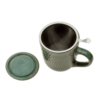 Mug infusiones gres turquesa