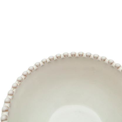 Bol gres esmaltado blanco