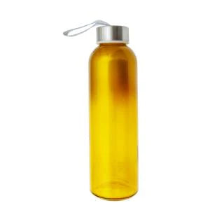 Botella Vidrio 500 Ml Amarillo