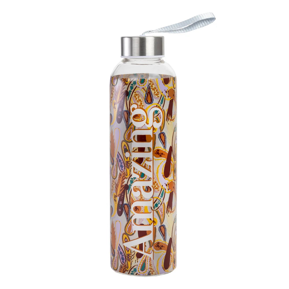 Botella borosilicato 550ml, marron