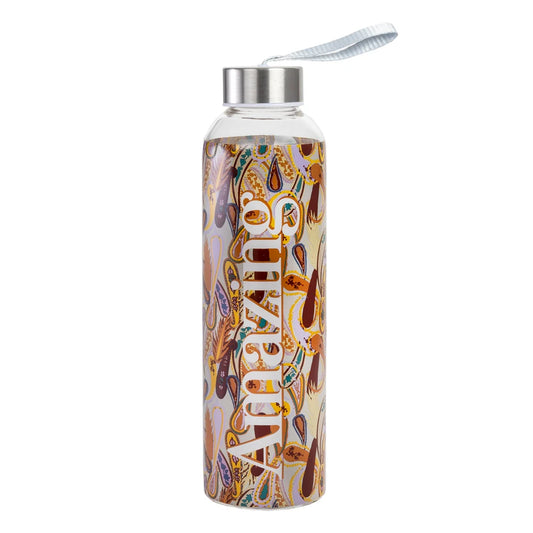 Botella borosilicato 550ml, marron