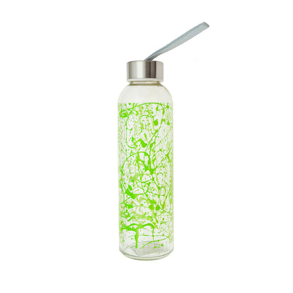 Botella vidrio 500cc tapa y lazo verde