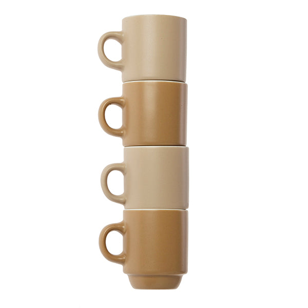 Pack 4 tazas café apilables