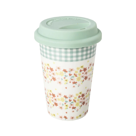 Mug porcelana 400 ml, verde