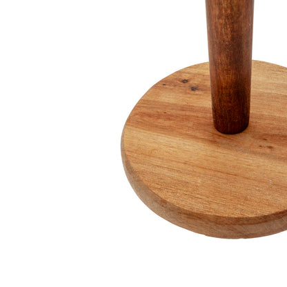 Portarrollos de Cocina de Madera de Acacia