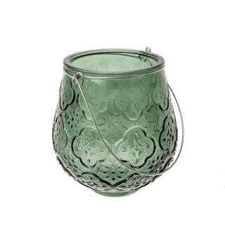 Portavela Hierro Cristal 14 Oscuro
