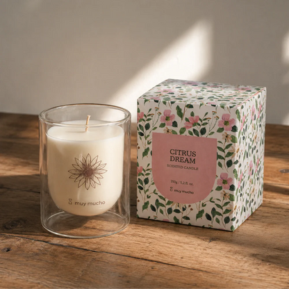 VASO VELA SOJA CITRUS DREAM 8X11 150gr