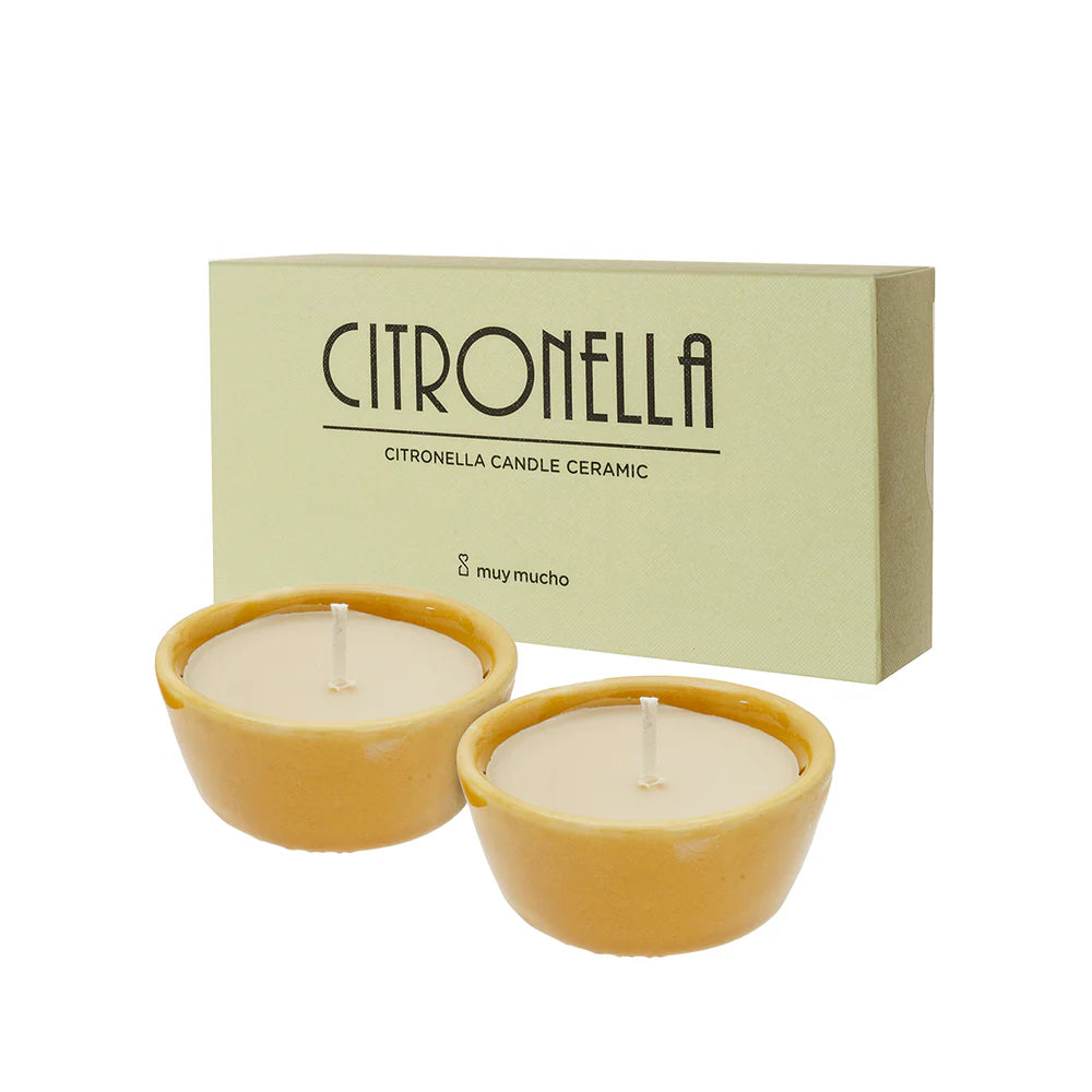Vela aromática citronela en vaso 15x7,4x3,5 cm
