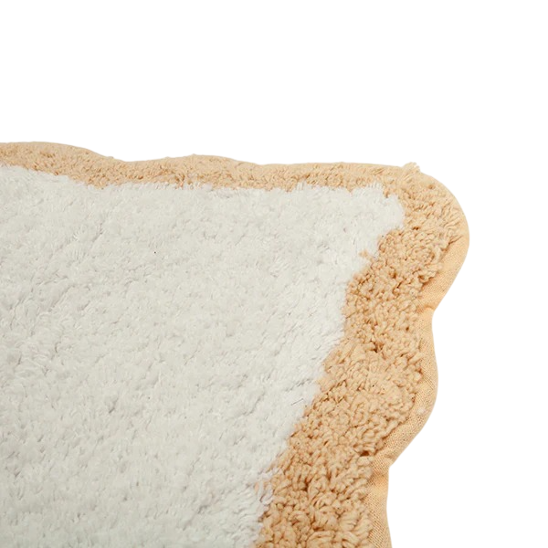 Alfombra de baño vivo crudo detalle