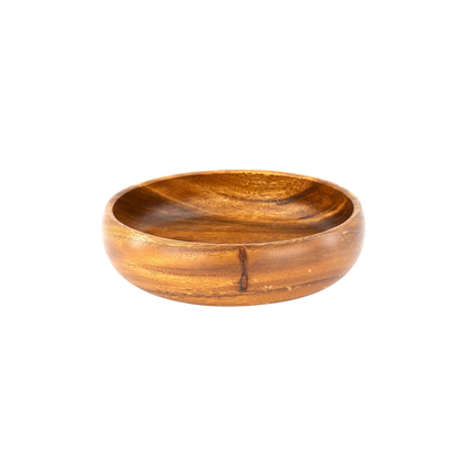 Bol redondo de madera de acacia mediano 2