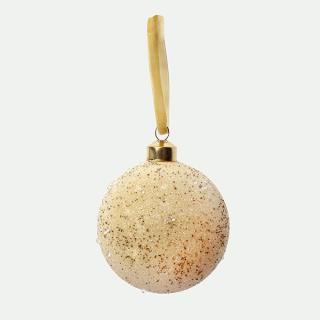 Bola árbol Navidad dorada