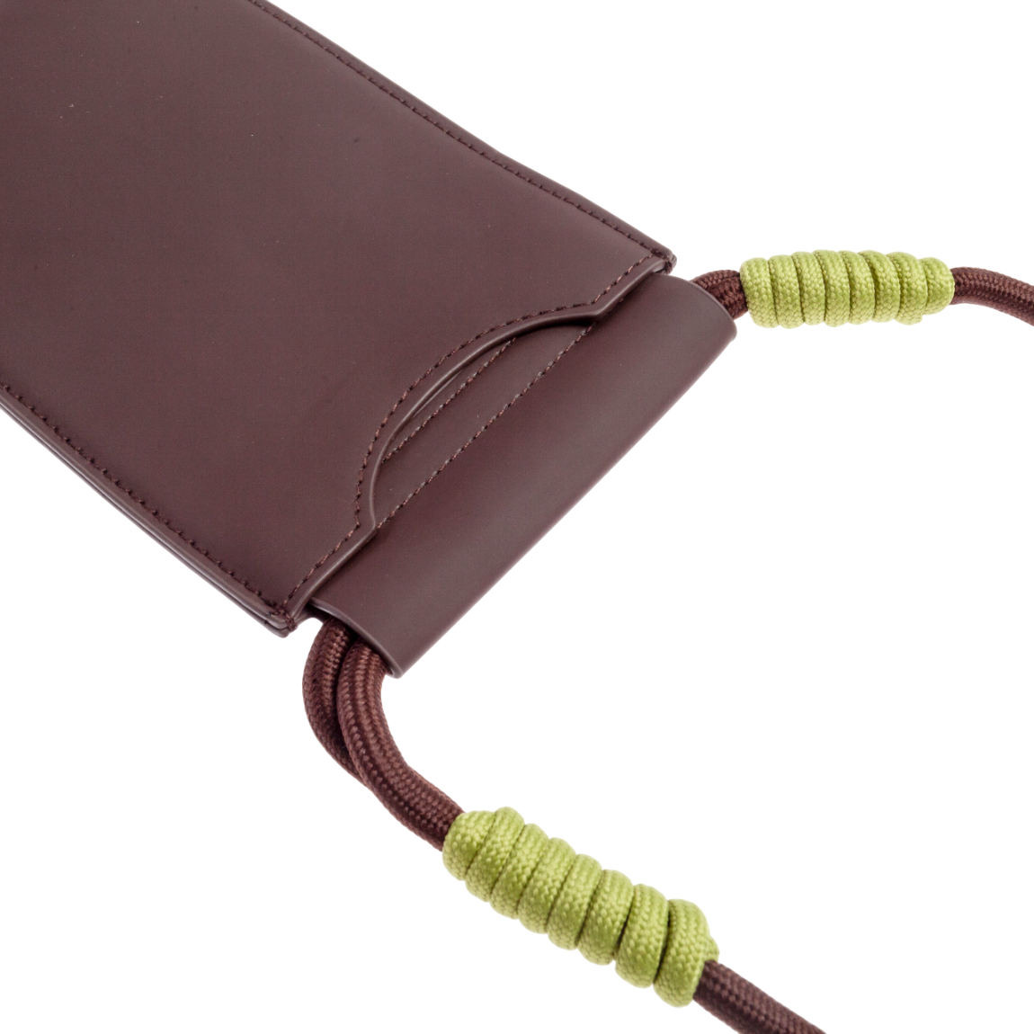 Bolso móvil marrón detalle