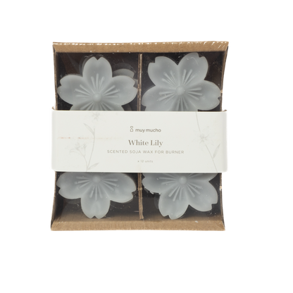 Cera perfumada para quemador White Lily frente
