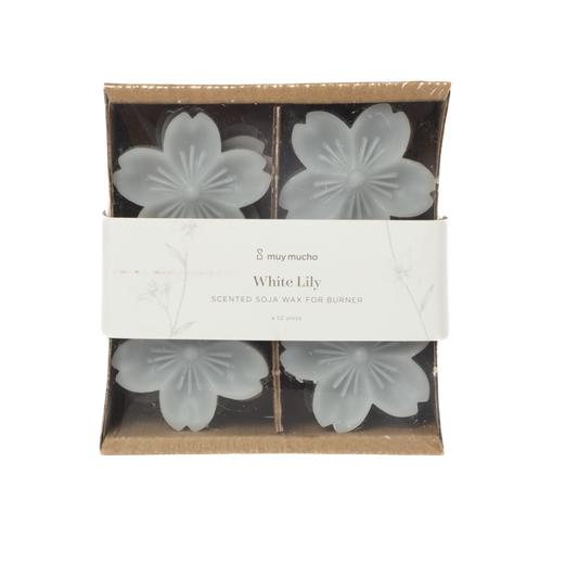 Cera perfumada para quemador White Lily frente