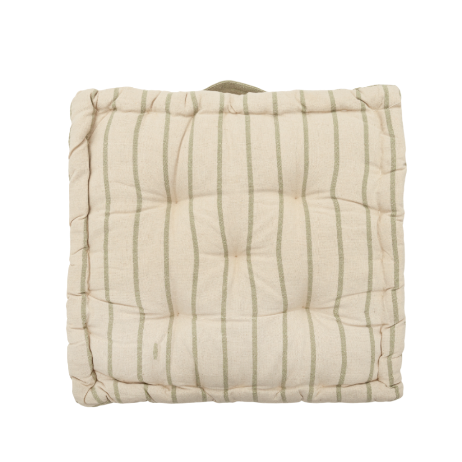 Cojín de algodón con asa