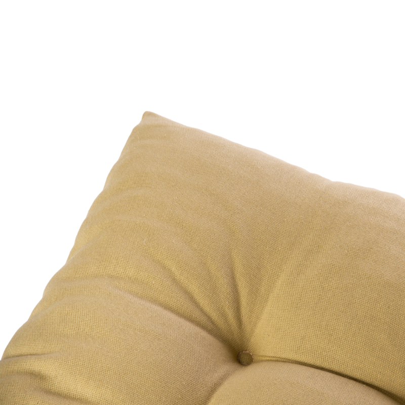 Cojín de silla ocre detalle