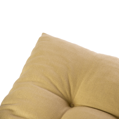 Cojín de silla ocre detalle