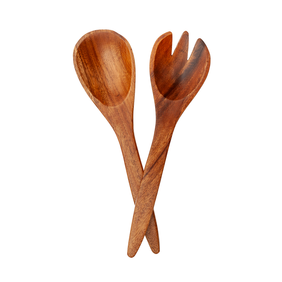 Cubiertos de madera de acacia para servir 1