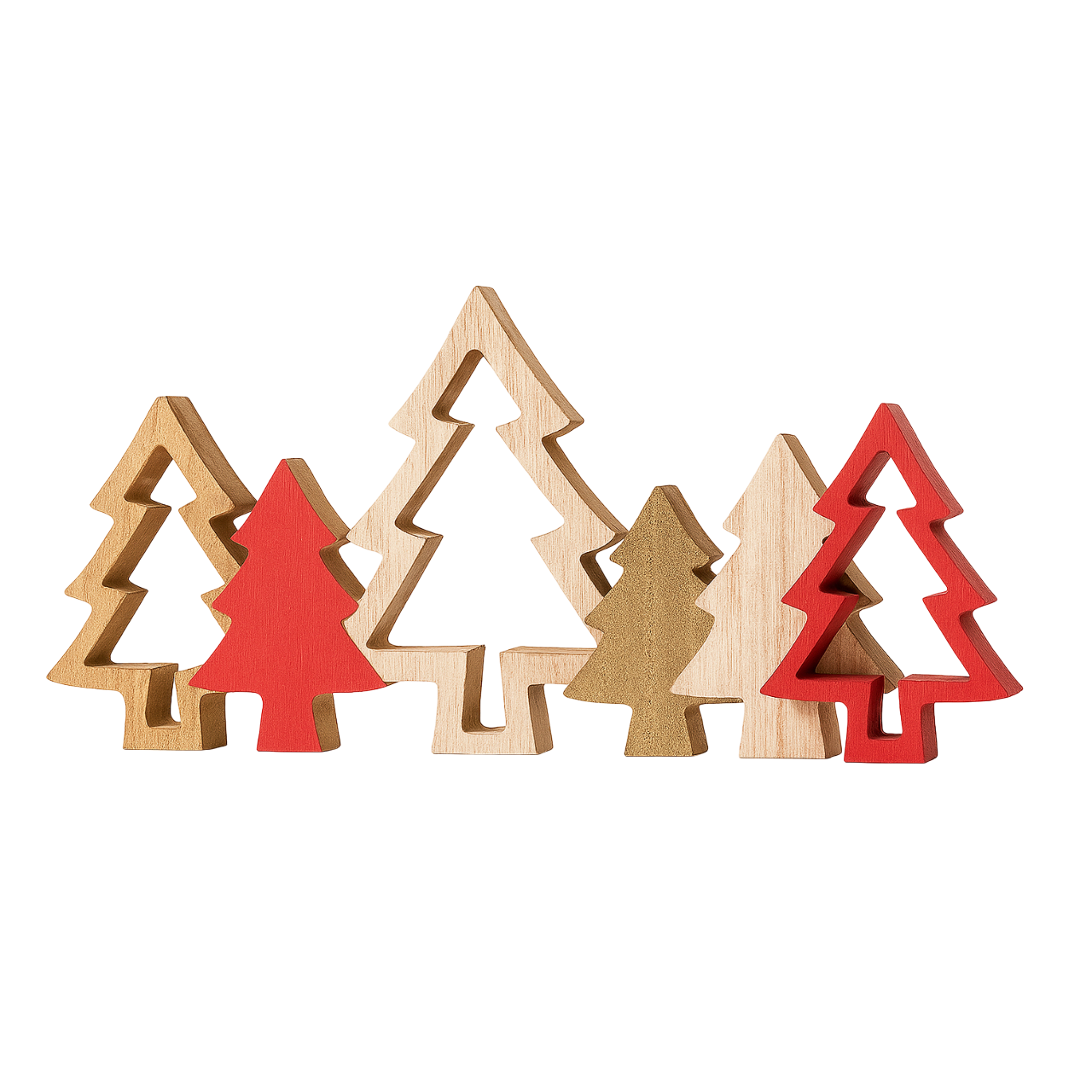 Decoración de madera para árbol de Navidad