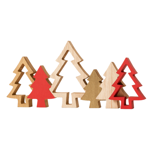 Decoración de madera para árbol de Navidad