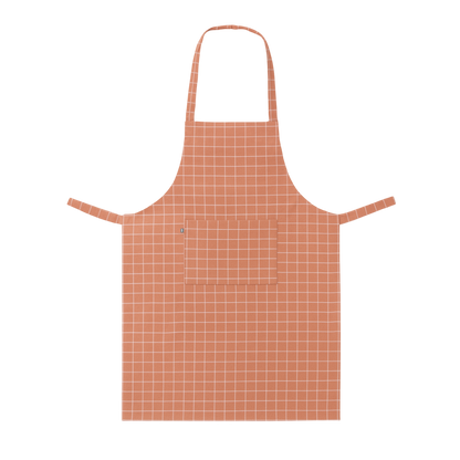 Delantal ajustable de cocina rosado