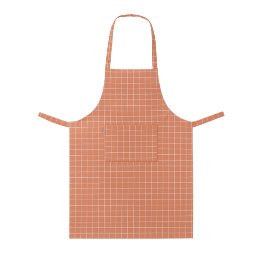 Delantal ajustable de cocina rosado