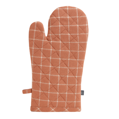 Guante de cocina rosado