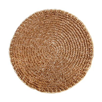 Individual de cocina vivo bordado beige