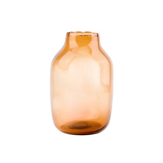 Jarrón de cristal marrón 1