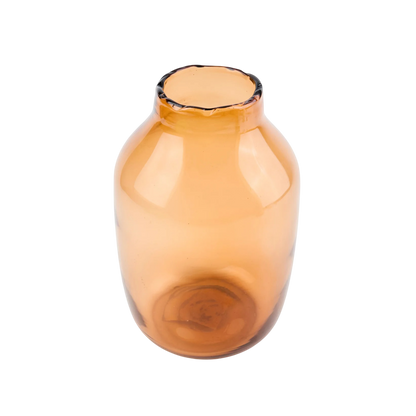 Jarrón de cristal marrón 2