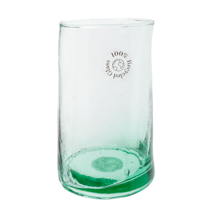 Jarrón de vidrio reciclado