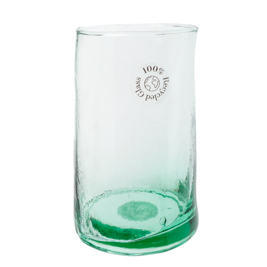 Jarrón de vidrio reciclado